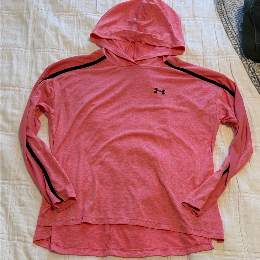 Under Armour Pink Hoodie with Black Details